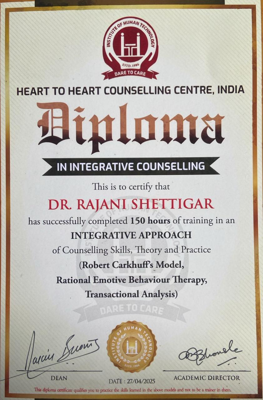 Diploma in Integrative Counselling